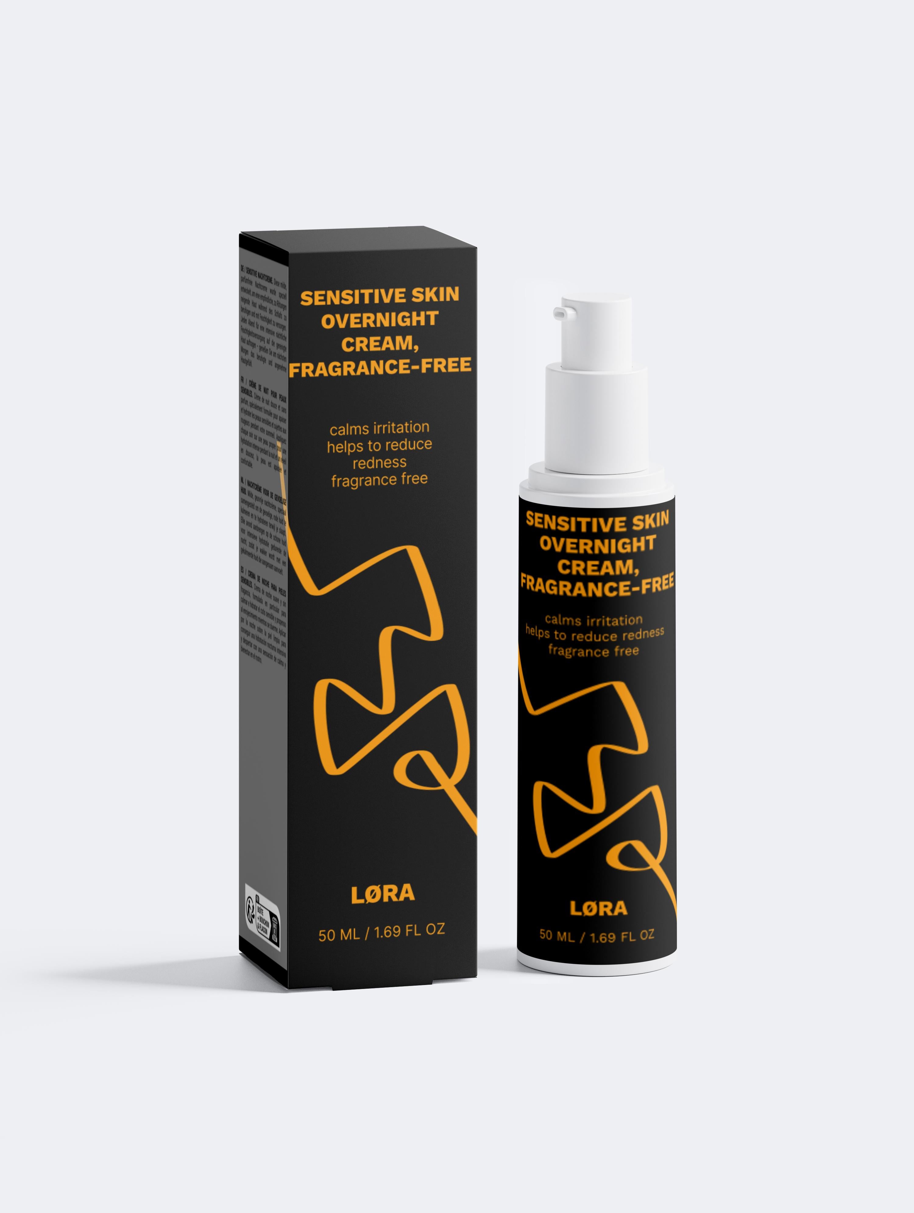 Sensitive Skin Overnight Cream, Fragrance-Free