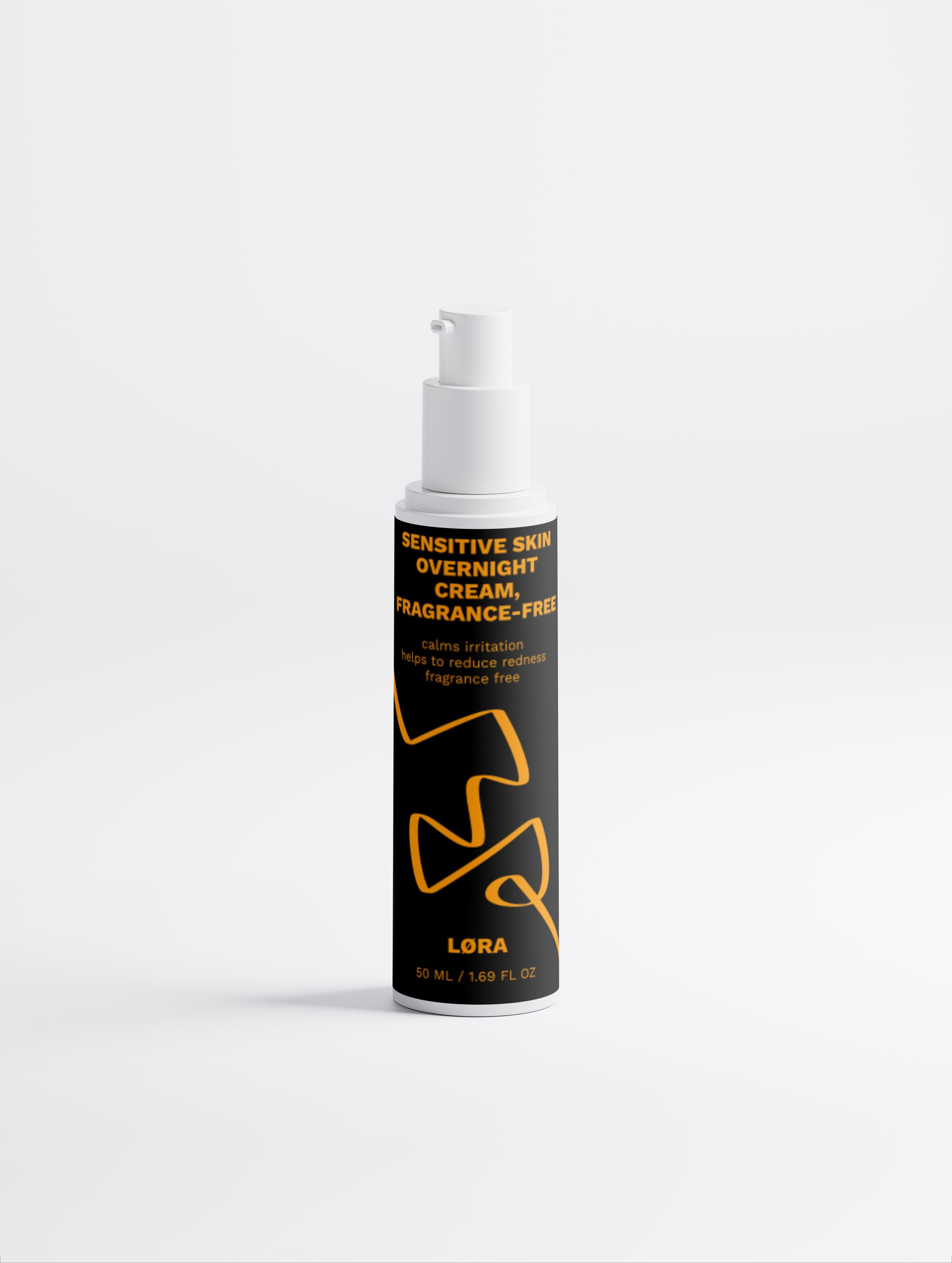 Sensitive Skin Overnight Cream, Fragrance-Free